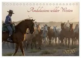 Gumm / CALVENDO |  Pferde - Andalusiens wilder Westen (Tischkalender 2026 DIN A5 quer), CALVENDO Monatskalender | Sonstiges |  Sack Fachmedien