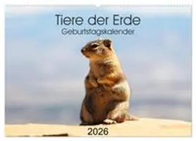 CALVENDO / Graupner |  Tiere der Erde Geburtstagskalender (Wandkalender 2026 DIN A2 quer), CALVENDO Monatskalender | Sonstiges |  Sack Fachmedien