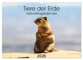 CALVENDO / Graupner |  Tiere der Erde Geburtstagskalender (Wandkalender 2026 DIN A3 quer), CALVENDO Monatskalender | Sonstiges |  Sack Fachmedien