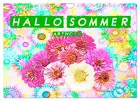 CALVENDO / Brunner-Klaus |  Hallo Sommer - Artwork (Wandkalender 2026 DIN A4 quer), CALVENDO Monatskalender | Sonstiges |  Sack Fachmedien