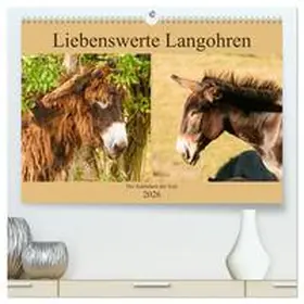 Bölts / CALVENDO |  Liebenswerte Langohren - Die Schönheit der Esel (hochwertiger Premium Wandkalender 2026 DIN A2 quer), Kunstdruck in Hochglanz | Sonstiges |  Sack Fachmedien