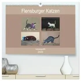 Busch / CALVENDO |  Flensburger Katzen (hochwertiger Premium Wandkalender 2026 DIN A2 quer), Kunstdruck in Hochglanz | Sonstiges |  Sack Fachmedien