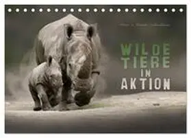 Schmidbauer / CALVENDO |  WILDE TIERE IN AKTION (Tischkalender 2026 DIN A5 quer), CALVENDO Monatskalender | Sonstiges |  Sack Fachmedien