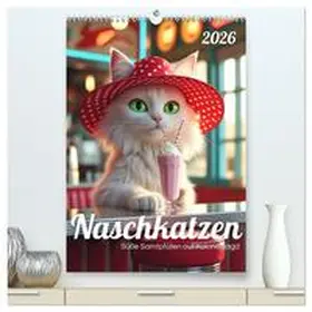 Soul / CALVENDO |  Naschkatzen - Süße Samtpfoten auf Kalorienjagd (hochwertiger Premium Wandkalender 2026 DIN A2 hoch), Kunstdruck in Hochglanz | Sonstiges |  Sack Fachmedien