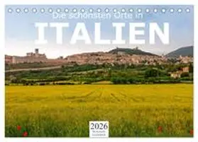 Lederer / CALVENDO |  Die schönsten Orte in Italien. (Tischkalender 2026 DIN A5 quer), CALVENDO Monatskalender | Sonstiges |  Sack Fachmedien
