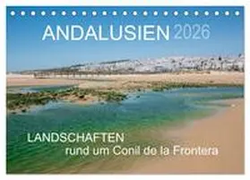 Müller / CALVENDO |  Andalusien - Landschaften rund um Conil de la Frontera (Tischkalender 2026 DIN A5 quer), CALVENDO Monatskalender | Sonstiges |  Sack Fachmedien