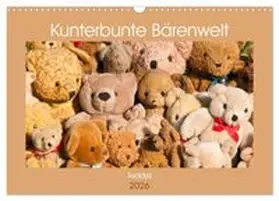 CALVENDO / Bölts |  Kunterbunte Bärenwelt - Teddys (Wandkalender 2026 DIN A3 quer), CALVENDO Monatskalender | Sonstiges |  Sack Fachmedien