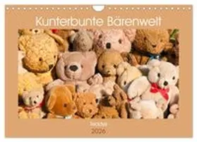 CALVENDO / Bölts |  Kunterbunte Bärenwelt - Teddys (Wandkalender 2026 DIN A4 quer), CALVENDO Monatskalender | Sonstiges |  Sack Fachmedien