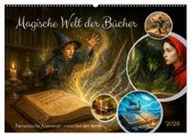 Frost / CALVENDO |  Magische Welt der Bücher - Fantastische Abenteuer zwischen den Seiten (Wandkalender 2026 DIN A2 quer), CALVENDO Monatskalender | Sonstiges |  Sack Fachmedien