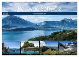 CALVENDO / Becker |  Bellevue Schweiz (Wandkalender 2026 DIN A2 quer), CALVENDO Monatskalender | Sonstiges |  Sack Fachmedien