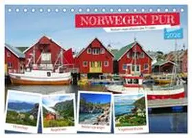 Prescher / CALVENDO |  Norwegen PUR (Tischkalender 2026 DIN A5 quer), CALVENDO Monatskalender | Sonstiges |  Sack Fachmedien