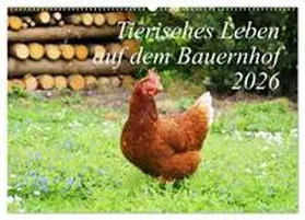 Lehmann (Hrsg.) / CALVENDO |  Tierisches Leben auf dem Bauernhof 2026 (Wandkalender 2026 DIN A2 quer), CALVENDO Monatskalender | Sonstiges |  Sack Fachmedien
