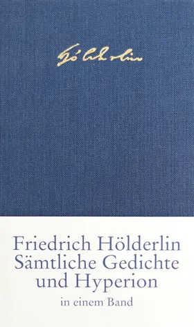 Schmidt / Hölderlin |  Sämtliche Gedichte und >Hyperion< | Buch |  Sack Fachmedien