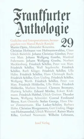 Reich-Ranicki |  Frankfurter Anthologie 29 | Buch |  Sack Fachmedien