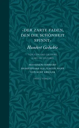 Vere, Earl of Oxford |  »Der zarte Faden, den die Schönheit spinnt« | Buch |  Sack Fachmedien