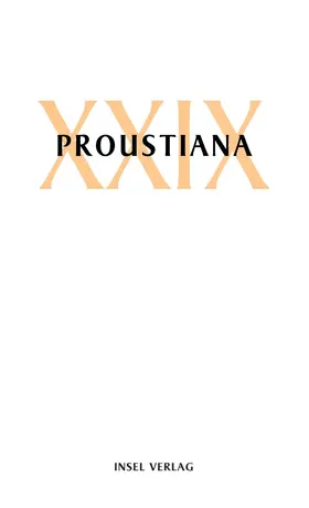  Proustiana XXIX | Buch |  Sack Fachmedien