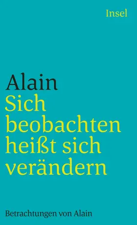 Krebs / Alain |  Sich beobachten heißt sich verändern | Buch |  Sack Fachmedien
