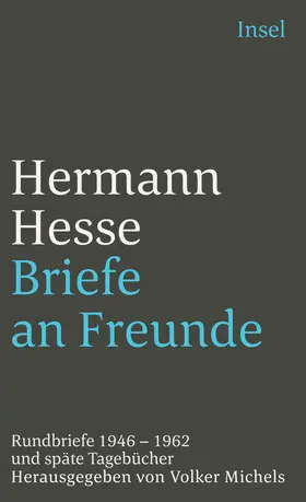 Hesse / Michels | Briefe an Freunde | Buch | 978-3-458-34342-4 | www.sack.de