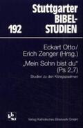 Otto / Zenger |  "Mein Sohn bist du". (Ps 2,7) | Buch |  Sack Fachmedien