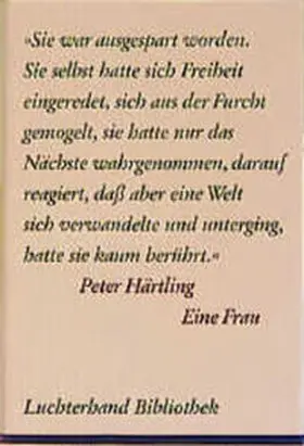 Härtling |  Eine Frau | Buch |  Sack Fachmedien