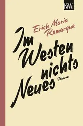 Remarque / Schneider |  Im Westen nichts Neues | Buch |  Sack Fachmedien