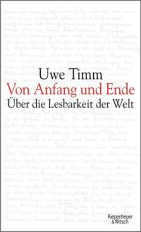 Timm |  Von Anfang und Ende | eBook | Sack Fachmedien