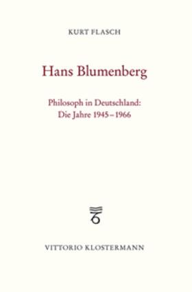 Flasch |  Hans Blumenberg | Buch |  Sack Fachmedien