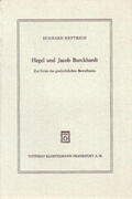 Heftrich |  Hegel und Jacob Burckhardt | Buch |  Sack Fachmedien
