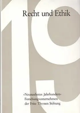  Recht und Ethik im 19. Jahrhundert | Buch |  Sack Fachmedien