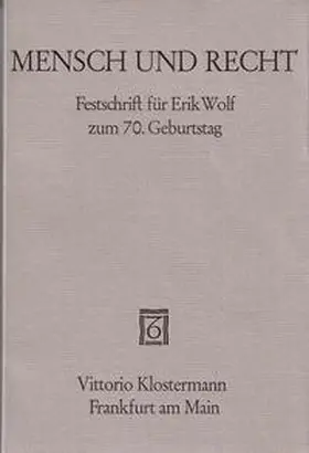 Hollerbach / Maihofer / Würtenberger |  Mensch und Recht | Buch |  Sack Fachmedien