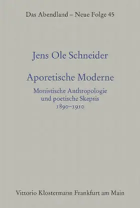 Schneider |  Aporetische Moderne | Buch |  Sack Fachmedien