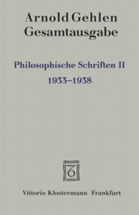 Samson / Gehlen |  Gesamtausgabe / Philosophische Schriften II | Buch |  Sack Fachmedien