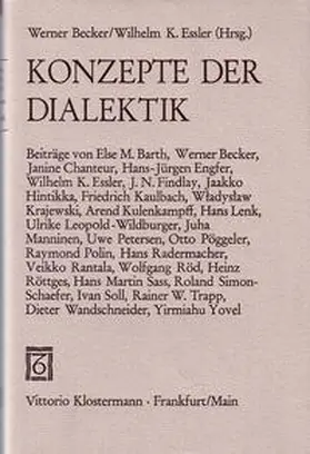 Becker / Essler |  Konzepte der Dialektik | Buch |  Sack Fachmedien