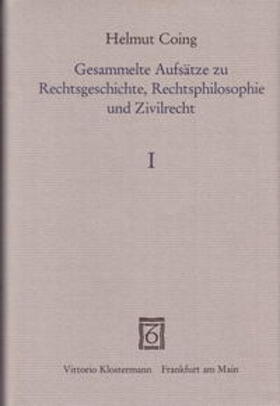 Coing / Simon | Gesammelte Aufsätze zu Rechtsgeschichte, Rechtsphilosophie und Zivilrecht 1947-1975 | Buch | sack.de