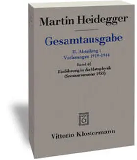 Heidegger / Jaeger | Martin Heidegger Gesamtausgabe | Buch | 978-3-465-01540-6 | www.sack.de