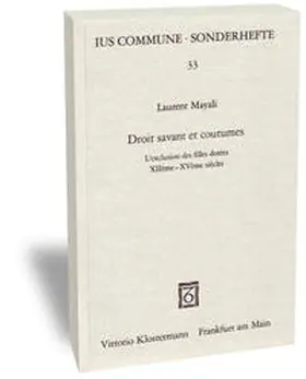 Mayali |  Droit savant et coutumes | Buch |  Sack Fachmedien