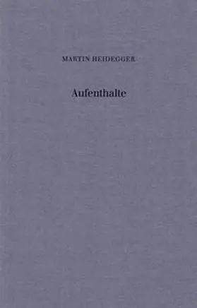 Heidegger / Michelsen |  Aufenthalte | Buch |  Sack Fachmedien