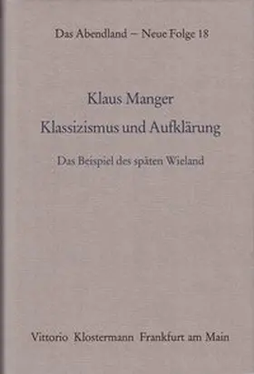 Manger |  Klassizismus und Aufklärung | Buch |  Sack Fachmedien