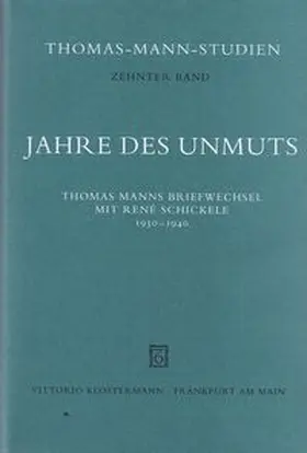 Wysling / Bernini |  Jahre des Unmuts | Buch |  Sack Fachmedien