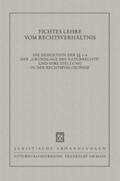 Wolff / Zaczyk / Kahlo |  Fichtes Lehre vom Rechtsverhältnis | Buch |  Sack Fachmedien