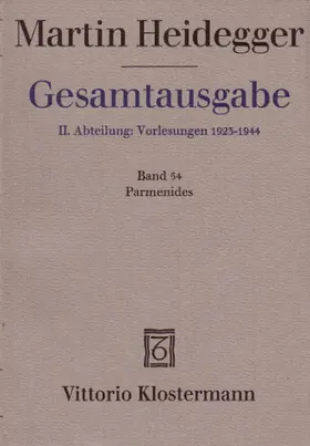 Heidegger / Frings |  Martin Heidegger Gesamtausgabe | Buch |  Sack Fachmedien