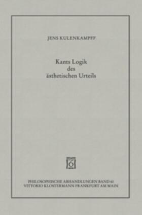 Kulenkampff | Kants Logik des ästhetischen Urteils | Buch | 978-3-465-02646-4 | sack.de