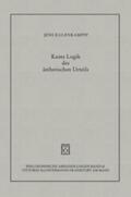 Kulenkampff |  Kants Logik des ästhetischen Urteils | Buch |  Sack Fachmedien