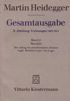 Heidegger / Frings |  Martin Heidegger Gesamtausgabe | Buch |  Sack Fachmedien