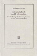 Lentzen |  Italienische Lyrik des 20. Jahrhunderts | Buch |  Sack Fachmedien