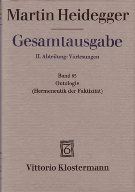 Heidegger / Bröcker-Oltmanns |  Martin Heidegger Gesamtausgabe | Buch |  Sack Fachmedien