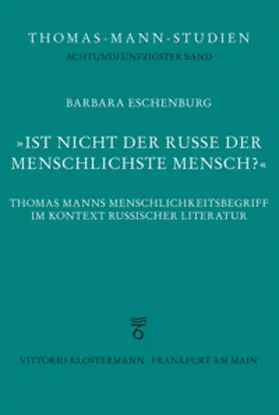 Eschenburg |  "Ist nicht der Russe der menschlichste Mensch?" | Buch |  Sack Fachmedien