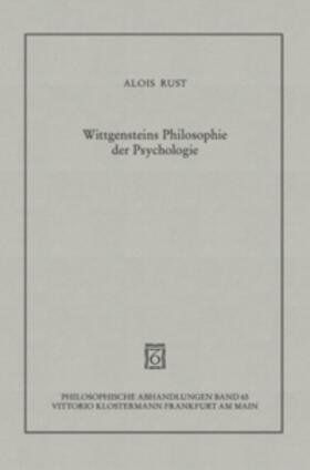 Rust | Wittgensteins Philosophie der Psychologie | Buch | 978-3-465-02848-2 | sack.de