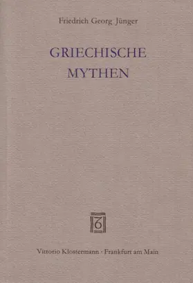 Jünger | Griechische Mythen | Buch | 978-3-465-03141-3 | www.sack.de
