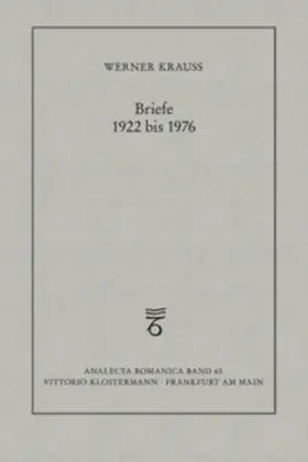 Krauss / Jehle |  Briefe 1922 bis 1976 | Buch |  Sack Fachmedien